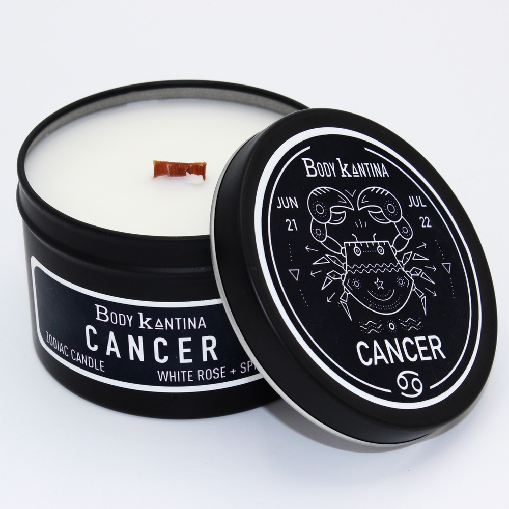 CANCER ZODIAC CRYSTAL CANDLE